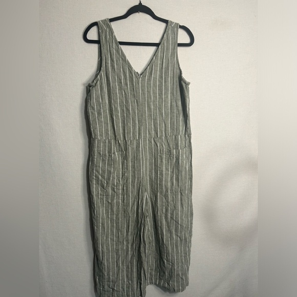 beachlunchlounge Pants - Beachlunchlounge striped linen blend jumpsuit
